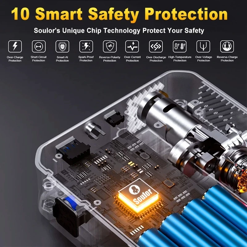 Power bank hitam dengan paparan digital